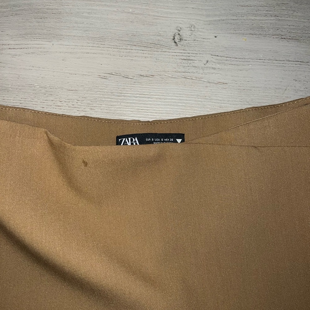Zara camel skort. Size small. - Picture 5 of 5
